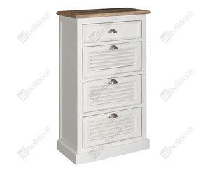Wysoka Komoda Belldeco Bristol White