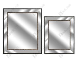 Lustro prostokąt Nero Gold duże Belldeco