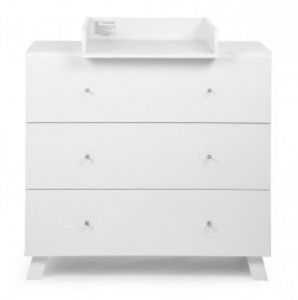 Komoda 3 szuflady z kolekcji "Union White"