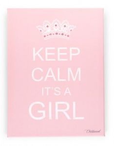 Obrazek Keep Calm Boy różowy 30x40cm