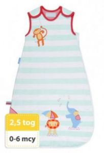 Piekny Śpiworek Grobag Sleppy Circus - grubość 2,5 tog, Gro Company