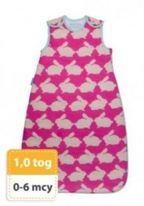 Wyjątkowy Śpiworek Grobag Anorak Kissing Bunnies - grubość 1,0 tog, Gro Company