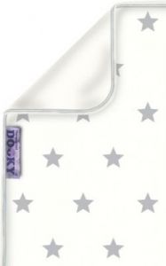 Dwustronny kocyk Dooky Silver Stars-White
