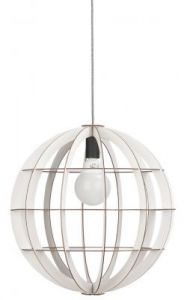 It's About RoMi Hanging lamp plywood Helsinki dia.50cm (with stars & birds), white HELSINKI