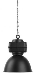 It's About RoMi Hanging lamp iron/industrial Liverpool round dia.41xh.50cm, matt black LIVERPOO
