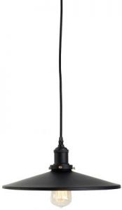 It's About RoMi Hanging lamp iron Zagreb dia.35xh.15cm transparent/black ZAGREB/H/B
