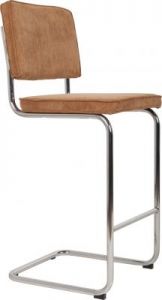 Zuiver Stołek barowy RIDGE RIB camelowy 1500020