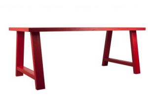 Zuiver Blat stołu FRAMED 200X90 czerwony 2100046