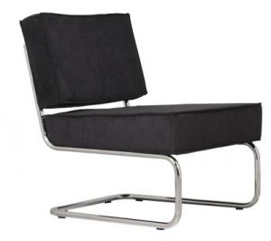 Zuiver Krzesło Lounge RIDGE RIB czarne 3100010