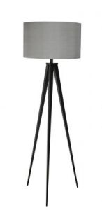 Zuiver Lampa podłogowa TRIPOD szaro-czarna 5000800