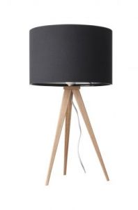 Zuiver Lampa stołowa TRIPOD czarna drewniana 5200008