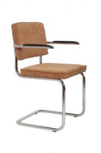 Zuiver Fotel RIDGE RIB camelowy 1200060