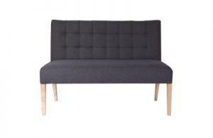 Woood Ława TIJMEN ciemnoszara 125 cm 340912-95
