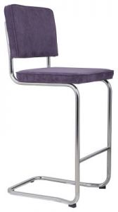 Zuiver Stołek barowy RIDGE KINK RIB purpurowy 15A 1500007
