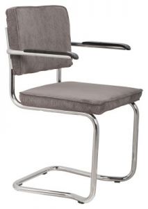 Zuiver Fotel RIDGE KINK RIB szary 6A 1200048