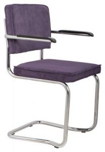 Zuiver Fotel RIDGE KINK RIB purpurowy 15A 1200051