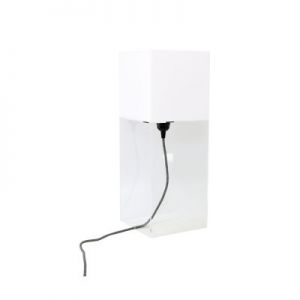 HK Living Lampa stołowa PLEXI biała L VAA1060