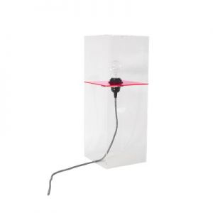 HK Living Lampa stołowa PLEXI różowa L VAA1061