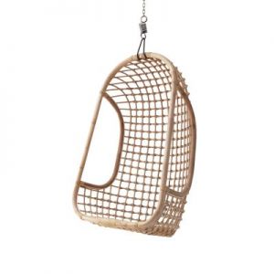 HK Living Wiszący fotel rattanowy naturalny RAT0023