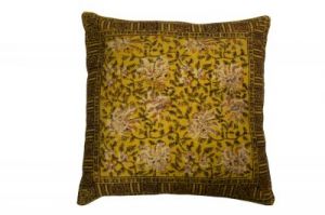 Dutchbone Poduszka INDIAN BLOCK 50cm żółta 8600008