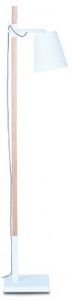It's About RoMi Floor lamp iron/ashwood Sydney h.150cm/shade 20x20cm, white/natural SYDNEY/F/W