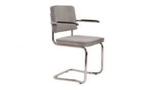 Zuiver Fotel RIDGE KINK RIB szary 32A 1200063