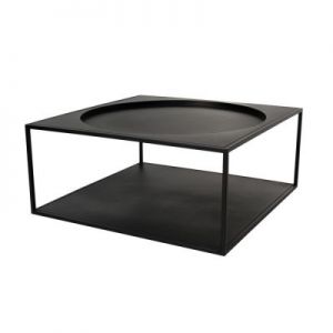HK Living Stolik kawowy metalowy czarny FUR0011