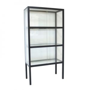 HK Living Gablotka szklana czarna FUR0012