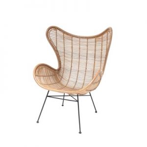 HK Living Fotel rattanowy EGG naturalny RAT0034