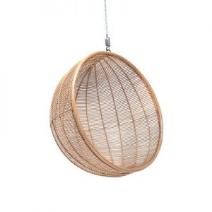 HK Living Fotel wiszący rattanowy naturalny RAT0037