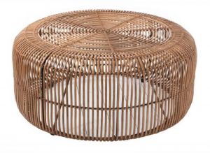 HK Living Rattanowy stolik kawowy RAT0038