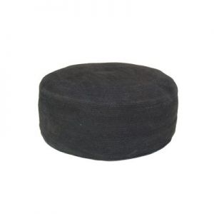 HK Living Pufa z juty czarna TTP0014