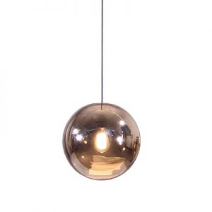 HK Living Lampa SZKLANA KULA miedziana VAA4043