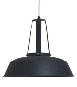 HK Living Lampa WORKSHOP L rustykalna czarna matowa VAA1081