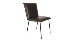 White Label Living Krzesło FLOKE czarne 1100248