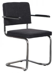 Zuiver Fotel RIDGE KINK VINTAGE czarny 1200075