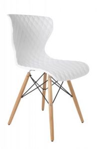 White Label Living Krzesło CROW buk/białe 1100262
