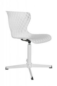 White Label Living Krzesło CROW białe 1100264