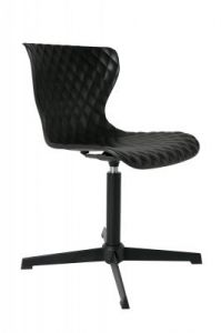 White Label Living Krzesło CROW czarne 1100265