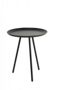 White Label Living Stolik FROST czarny 2300066