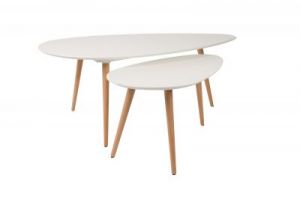 White Label Living Stolik DROP zestaw (2 szt.) 2300068