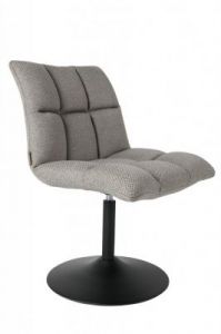 Dutchbone Krzesło obrotowe MINI BAR jasnoszare 1100258