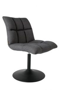 Dutchbone Krzesło obrotowe MINI BAR ciemnoszare 1100259