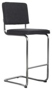 Zuiver Stołek barowy RIDGE KINK VINTAGE czarny 1500033