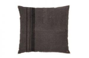 Be Pure Poduszka COARSE HEAVY z pasami ciemnoszara 100x100cm 800497-G