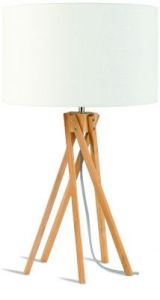 It's About RoMi Lampa stołowa Kilimanjaro 5-nożna 34cm/ abażur 32x20cm, lniany biały KILIMANJAR