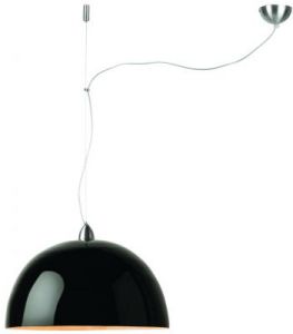 It's About RoMi Lampa wisząca Halong bambus 53x35cm/ 1-abażurowy system, czarny HALONG/H1/B