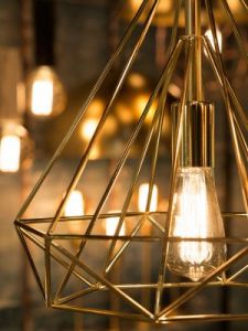 It's About RoMi Hanging lamp iron thread Antwerp 38x34xh.40cm, gold ANTWERP/H/GO
