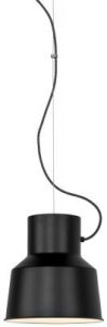 It's About RoMi Hanging lamp iron Belfast/shade round dia.25xh.26cm, matt black BELFAST/H/B