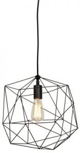 It's About RoMi Hanging lamp iron thread Copenhagen dia.35xh.36cm, black COPENHAGEN/H35/B
